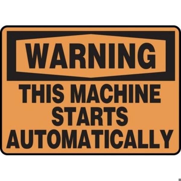 Accuform OSHA WARNING SAFETY SIGN THIS MEQM313XL MEQM313XL - main